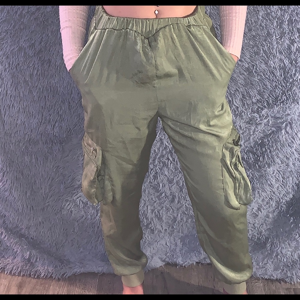 Green joggers/pants